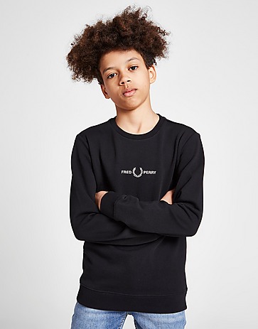 Fred Perry Embroidered Crew Sweatshirt Junior