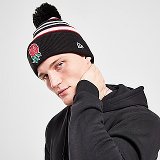 NEW ERA england rugby RFU thermal bobble knit hat red 