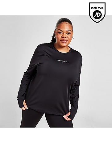 Pink Soda Sport Essential Plus Size Long Sleeve Top