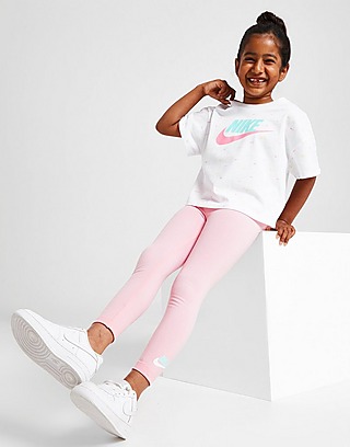 Nike Girls All Over Print T-Shirt/Leggings Set Children