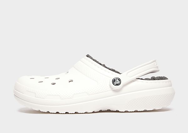 crocs classic lined clog, white