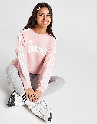 adidas Originals Girls' Graphic Crew Sweatshirt Junior