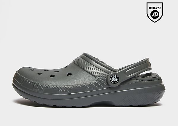 crocs classic lined clog, grey