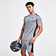 Grey Gym King T-Shirt/Shorts Gym Set