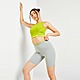 Grey/Green Nike Training Pro 7" Seamless Shorts