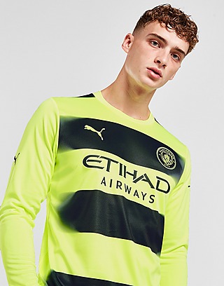 JD Sports Vêtements Tops & T-shirts T-shirts Manches courtes Manchester City FC 2022/23 GK Home Kit Children 
