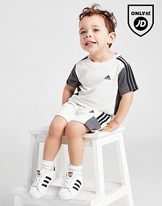 adidas Mix Fabric T-Shirt & Shorts Set Infant