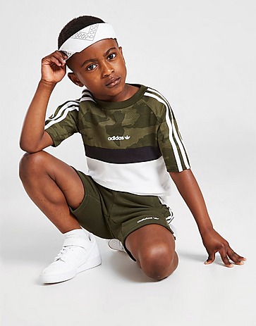 adidas Originals Camo Itasca T-Shirt/Shorts Set Children