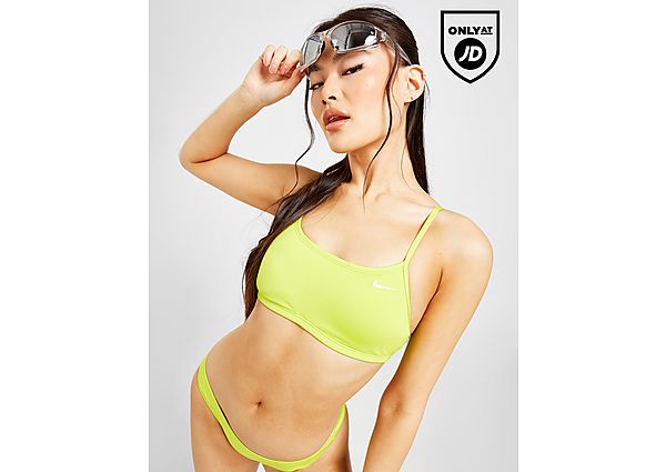 Nike Essential Racerback Bikini Top Green- Dames