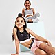 Black Pink Soda Sport Girls' Logo Tape Sports Bra Children