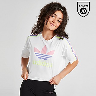 adidas Originals Girls' Tri Stripe T-Shirt Junior