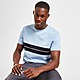 Blue Fred Perry Tramline Panel T-Shirt