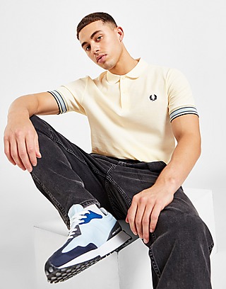 Fred Perry Striped Cuff Polo Shirt