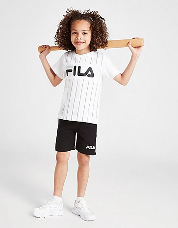 Fila Franco Pinstripe T-Shirt/Shorts Set Children