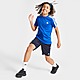 Blue adidas 3-Stripes T-Shirt/Shorts Set Junior