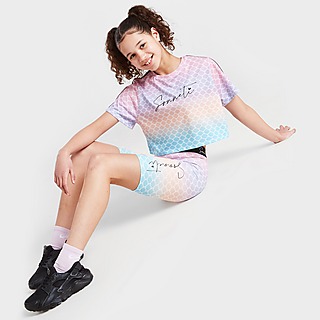 Sonneti Girls' Geo Tie Dye Crop T-Shirt Junior