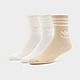 White adidas Originals 3-Pack Solid Mid Crew Socks