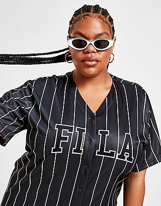 Fila Plus Size Stripe Baseball T-Shirt