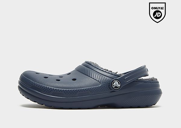 crocs classic lined clog junior, navy
