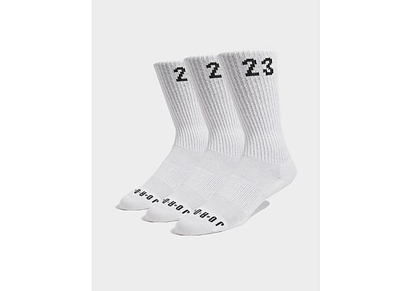 Jordan 3-Pack Crew Socks - White