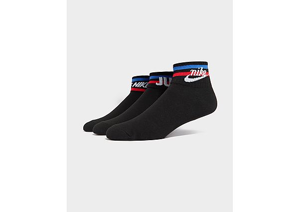 Nike 3-Pack Sportswear Ankle Socks - BLACK