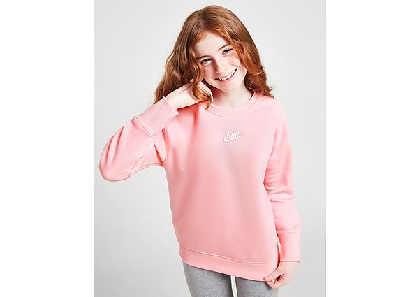Nike Sportswear Club Fleece Sweatshirt met ronde hals voor meisjes Medium Soft Pink White
