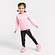 Pink adidas Girls' Linear Crew/Leggings Set Infant