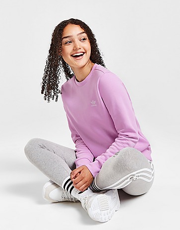 adidas Originals Girls' Adicolour Essential Crew Sweatshirt Junior