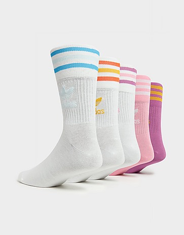 adidas Originals 5-Pack Mid-Cut Crew Socks