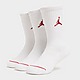 White Jordan 3 Pack Crew Socks Junior