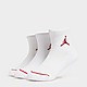 White Jordan 3 Pack Ankle Socks Junior