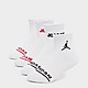 White Jordan 6-Pack Ankle Socks Junior