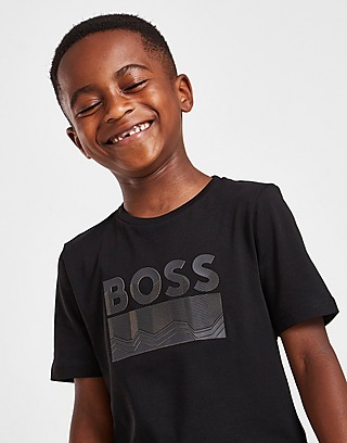 BOSS Fade Logo T-Shirt Children