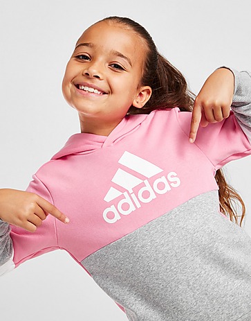 adidas Girls' Colour Block Hoodie Tracksuit Children