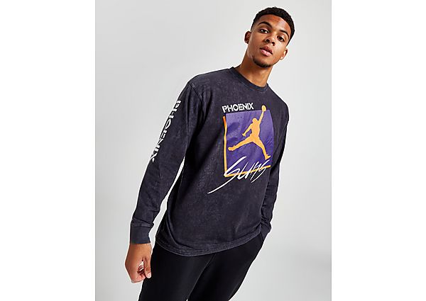 Jordan NBA Phoenix Suns Max 90 Long Sleeve T-Shirt - Black - Mens