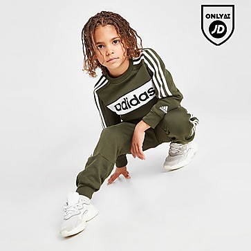 adidas Linear Essential Crew Tracksuit Children