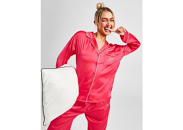 JUICY COUTURE Satin Pyjama Shirt - Pink - Womens