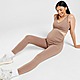 Brown Pink Soda Sport Maternity Core Tights