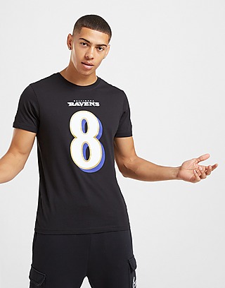 Official Team NFL Baltimore Ravens Jackson #8 Logo T-Shirt