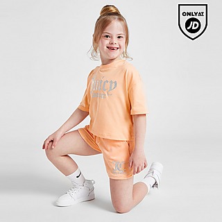 JUICY COUTURE Girls' Glitter Velour T-Shirt/Shorts Set Children