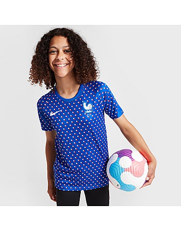 Nike French Football Federation Pre Match Shirt Junior