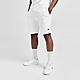 White Lacoste Fleece Core Shorts