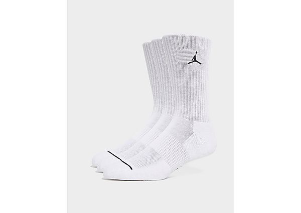Jordan 3-Pack Everyday Crew Socks - WHITE