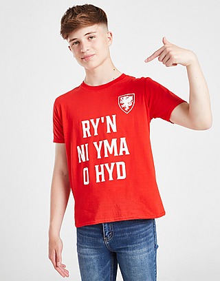 Official Team Wales Anthem T-Shirt Junior