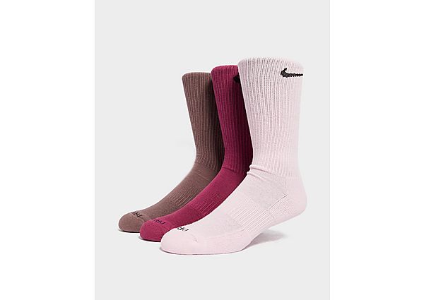 Nike Everyday Plus Cushioned Crew Socks (3-Pack) - Pink