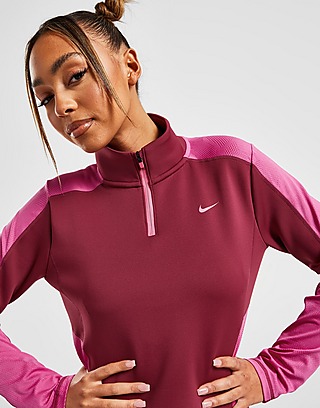Nike Training Femme Crop 1/4 Zip Top