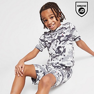 Berghaus Camo Poly T-Shirt/Shorts Set Children