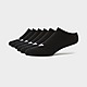 Black adidas Originals 6-Pack No-Show Socks