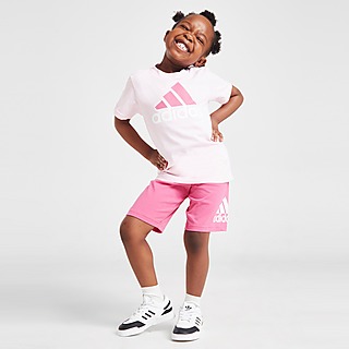 adidas Girls' Badge Of Sport T-Shirt/Shorts Set Children