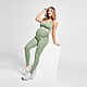 Green Pink Soda Sport Maternity Core Tights